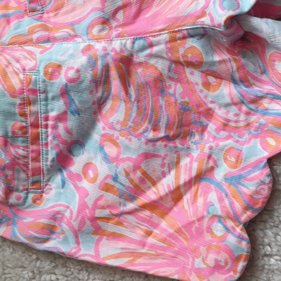 LILLY PULITZER buttercup shorts in too much bubbly  size 2 - Picture 16 of 16